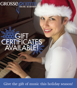 Music Lesson Gift Certificates