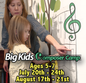 Music Camp for Ages 5 years 6 years 7 years