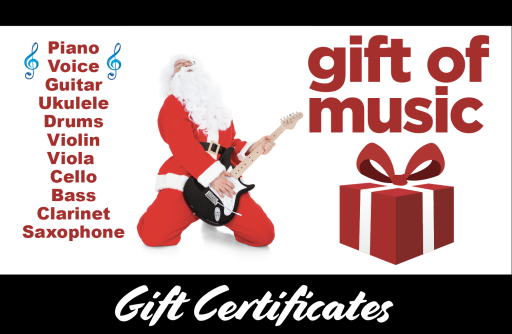 Music Lesson Gift Cards