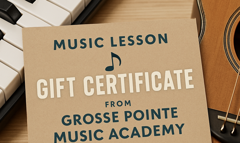 Music Lesson Gift Certificate