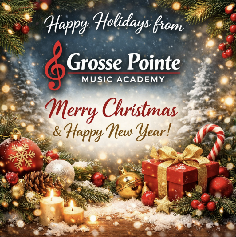 Grosse Pointe Music Academy holiday break 2025