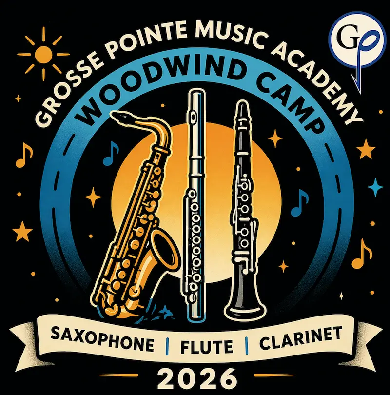 Woodwind Summer Camp Grosse Pointe saxophone flute clarinet students ensemble class